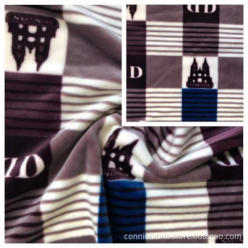 80%Polyester 20%Spandex Silver Fox Wool Knitting Fabric